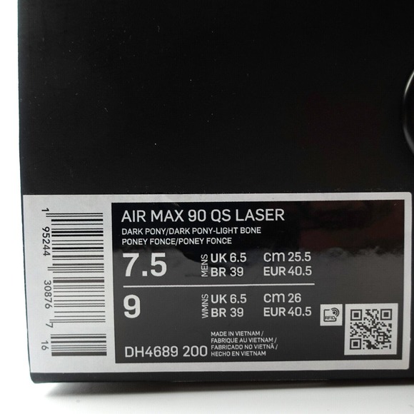 Nike Air Max 90 QS Laser Dark Pony Sneakers DH4689-200 Men\'s Size 7.5 / Womens 9 main image 5